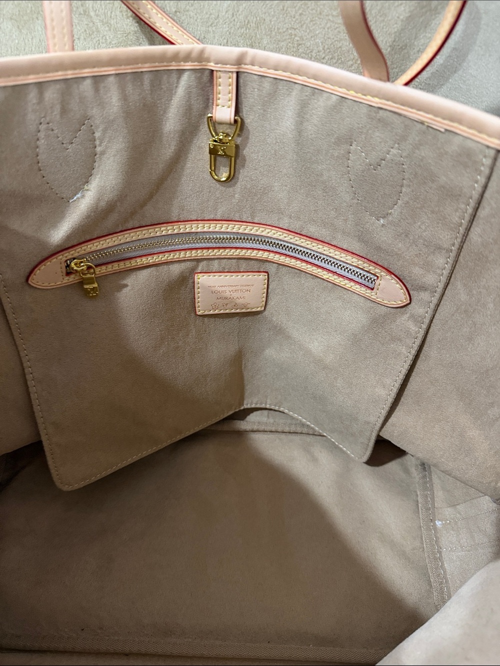 LV Multicolor Monogram White Canvas Tote Bag - Picture 2 of 4